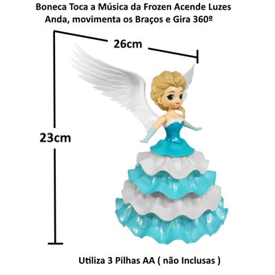 Boneca que Dança Bailarina Gira 360 e Toca Música - Ri Happy